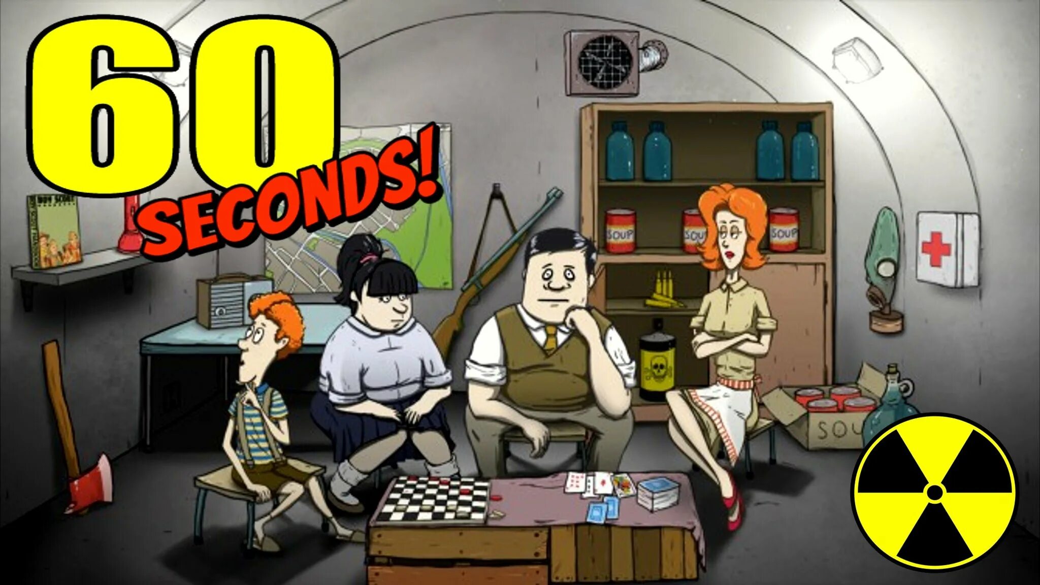 60 секунд игра в бункере. Игра 60 seconds. Стебные инди игры. 60 секунд убежище. 60 секунд убежище.