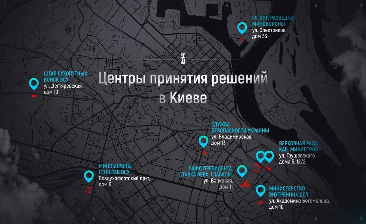 Центр принятия решений в Киеве. Центры принятия решений в Киеве на карте. Удар по центру принятия решений в Киеве. Удары по центрам принятия решений. Решение центр рф