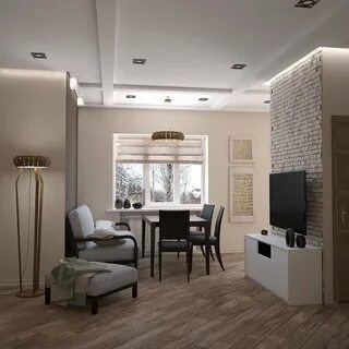 Прихожая кухня гостиная дизайн