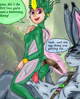 bunnymund, easter bunny, teethiana, rise of the guardians, colored, text, 1...
