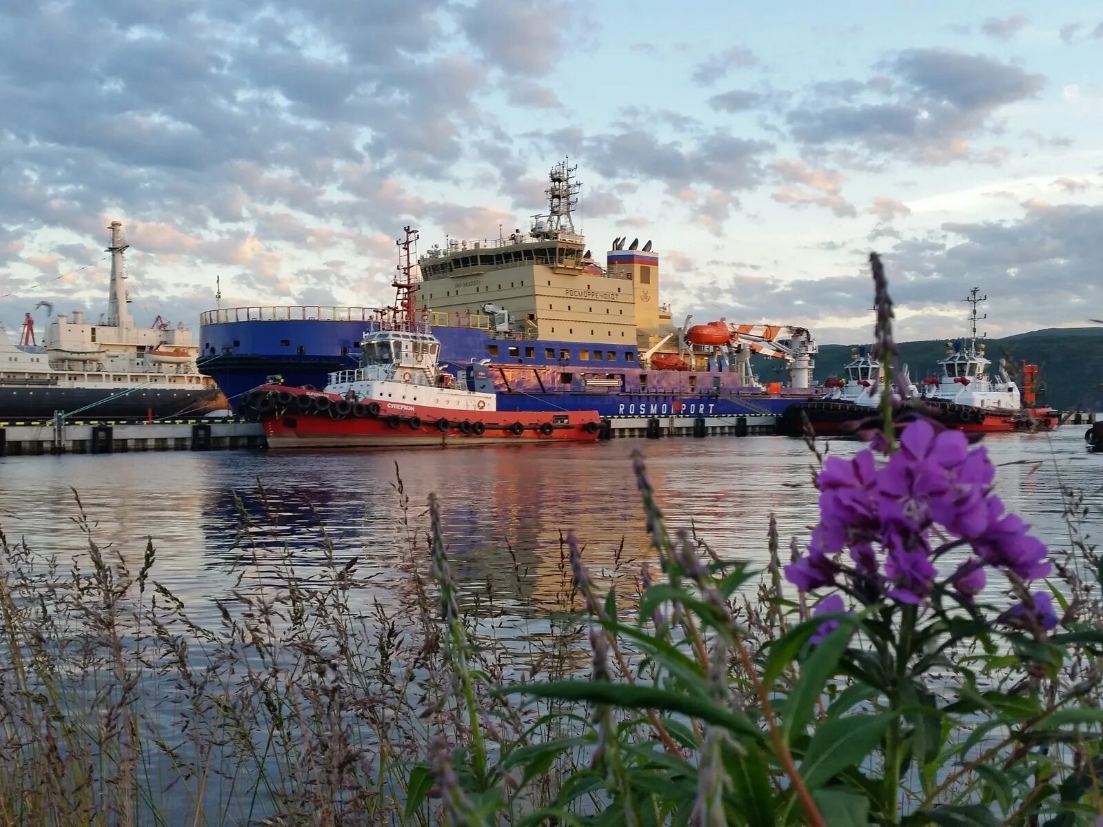 Порт мурманск океан. Морской порт Мурманск. Ледоколы в порту Мурманска. Мурманск торговый порт панорама. Морской вокзал Мурманск.