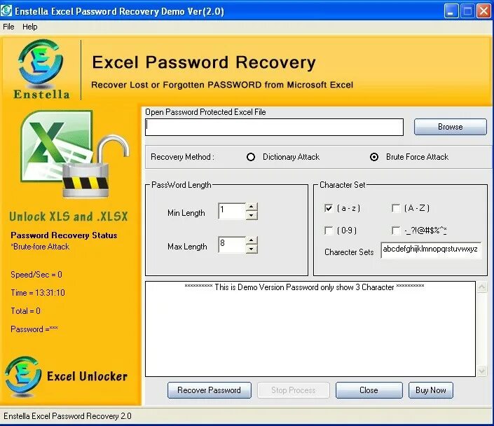 Excel password