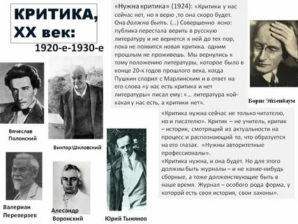Литературный критик 20 века