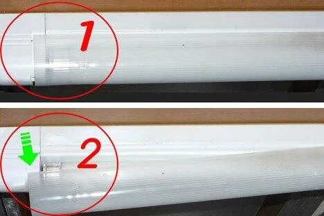 Как поменять лампочку дневного Toika (20 pieces/lot) LED TUBE 8ft 2.4m 40W single pin FA8 replace existing fluo