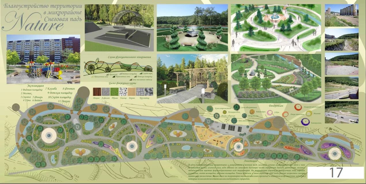 Park reconstruction project on Behance Projects, Presentation design, Landscape 