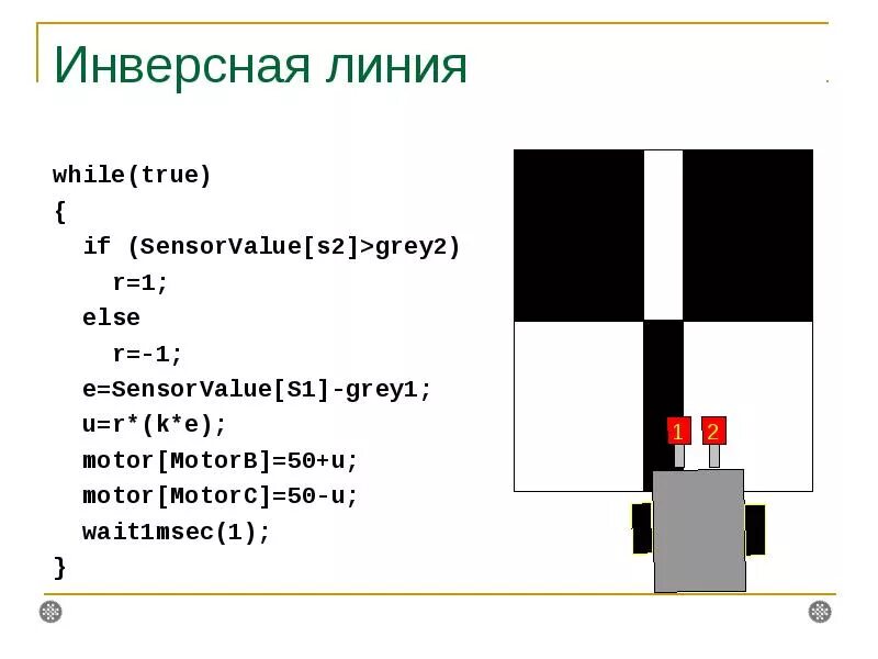 Инверсная линия программа. Алгоритм движения робота по линии. инверсная линия. алгоритм езды по инверсной линии. робот который движется по линии алгоритм.