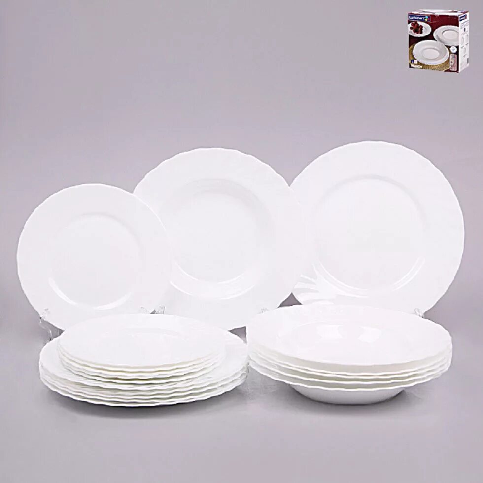 5см 61258 d6887 e3455 trianon. набор 40 предметов trianon blanc luminarc. салатник люминарк трианон 16 см. Luminarc trianon 12 pieces коробка. столовый набор 19 предметов трианон.