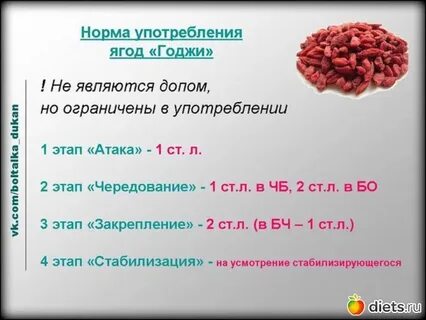 Ягоды годжи сколько в день