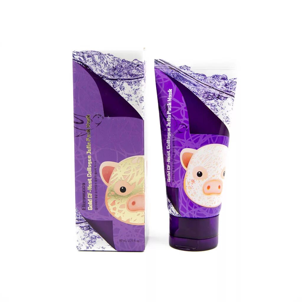 Gold cf. Elizavecca, Gold CF-Nest Collagen Jella Pack, 80 мл. Elizavecca CF-Nest Collagen Jella Pack Mask. Gold CF-Nest Collagen Jella Pack. Маска для лица с экстрактом ласточкиного гнезда Gold CF-Nest Collagen Jella Pack Mask.