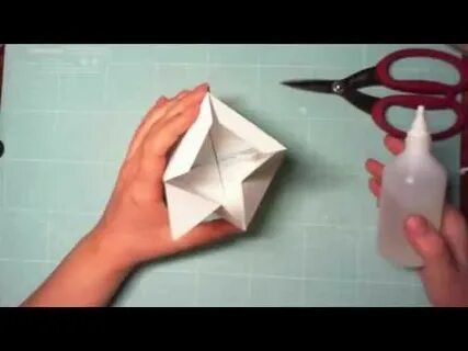 Как сделать из бумаги кубик который прыгает