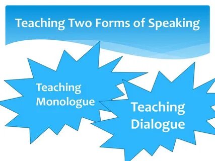 Teaching speaking