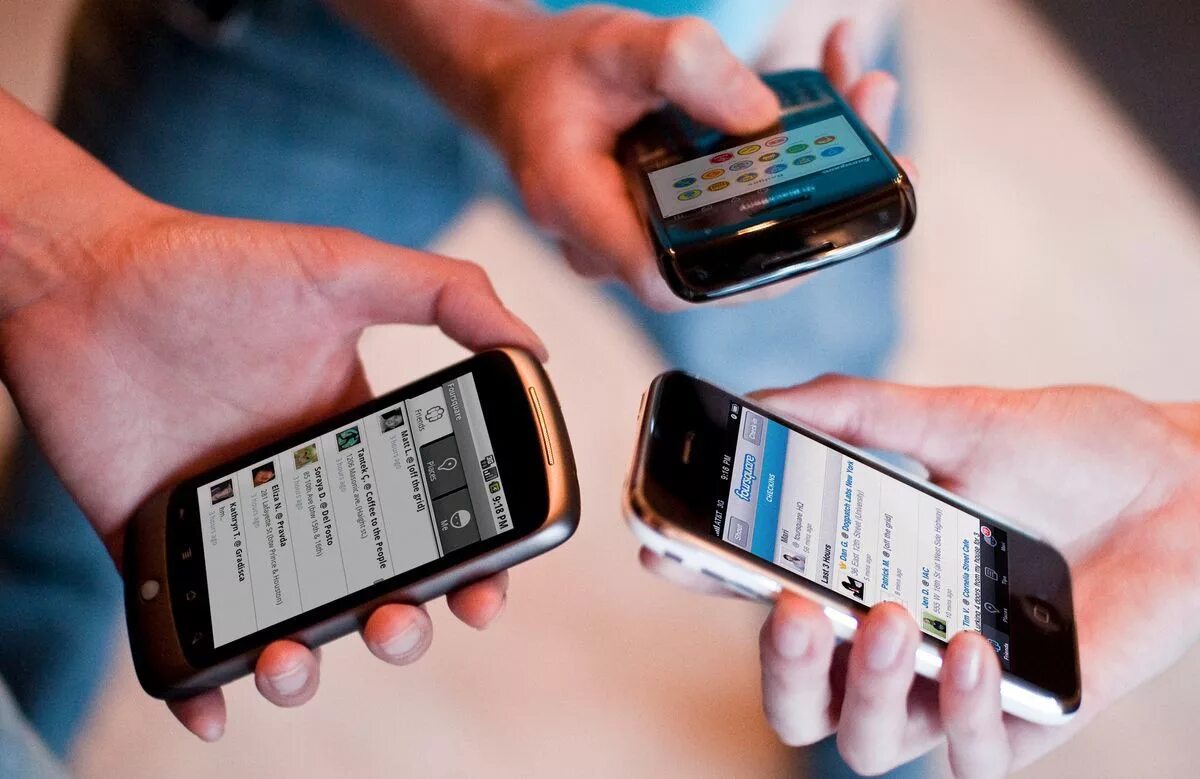 Mobile phone connection. Mobile phone connection