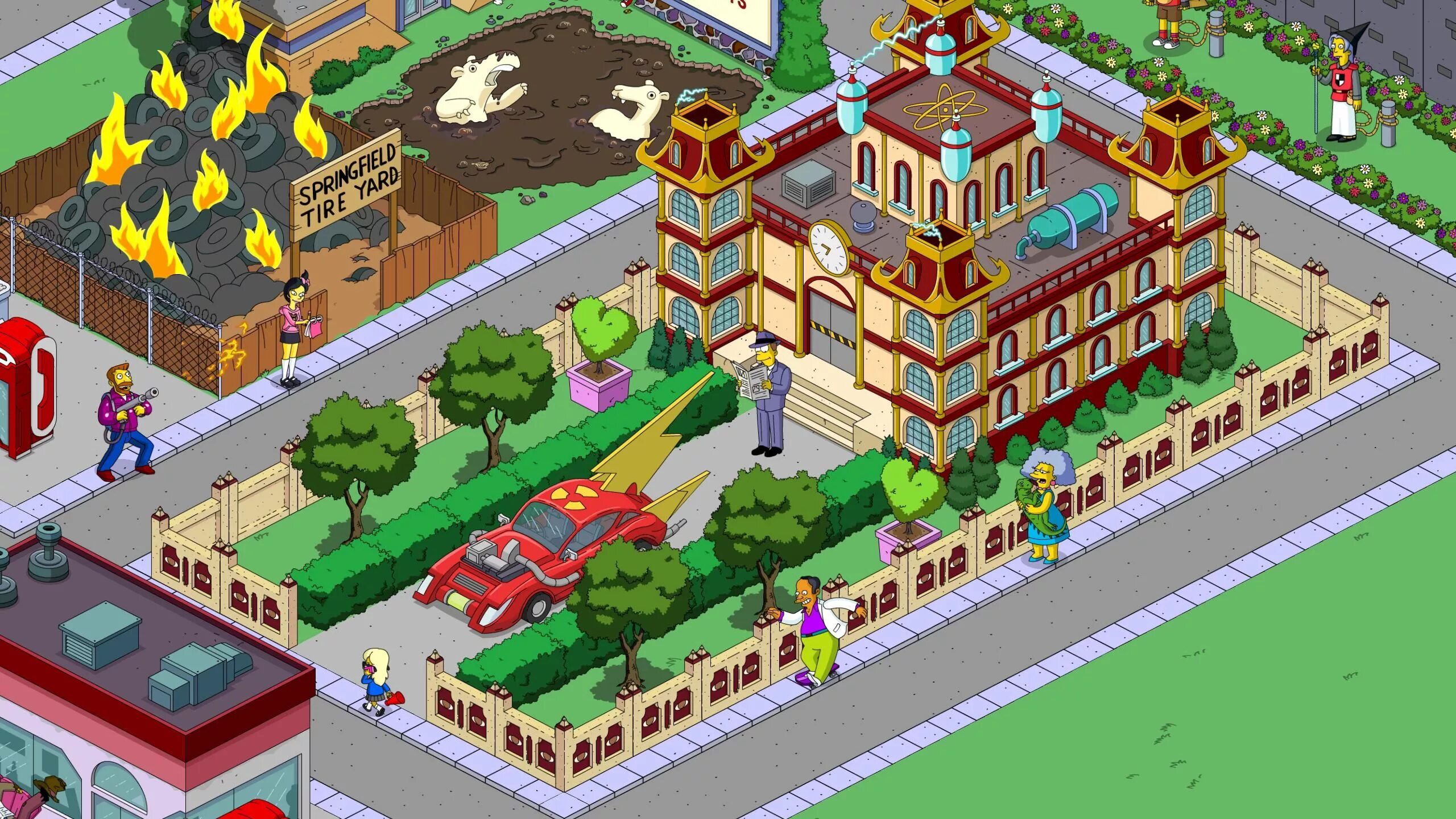 Springfield игра. Спрингфилд (симпсоны). спрингфилд хайтс курортный комплекс. игра симпсоны спрингфилд. симпсоны спрингфилд хайтс.