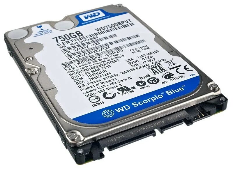 Какой жесткий диск быстрее. Жесткий диск western digital wd scorpio blue 750 gb. wdc wd7500bpvt. жёсткий диск 2.5 дюйма. винчестер 2 5 дюйма.