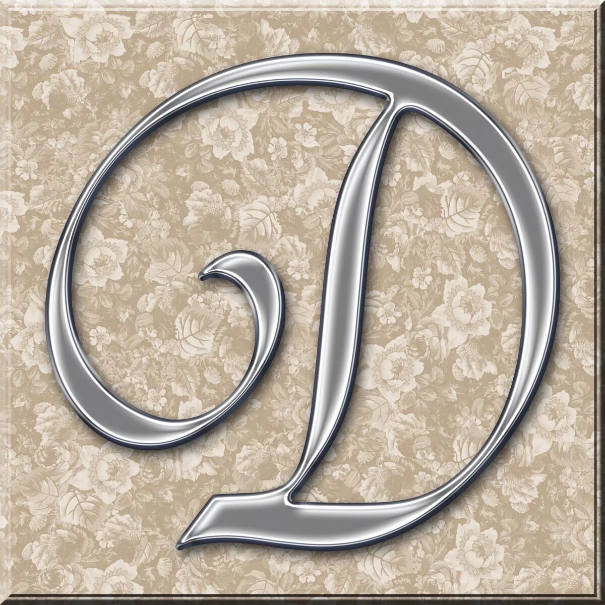 Letter D Applique Machine Embroidery Design Monogram Initials Etsy