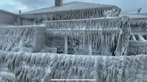 Turned into ice