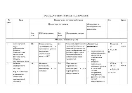 Федеральные рабочие программы с ктп