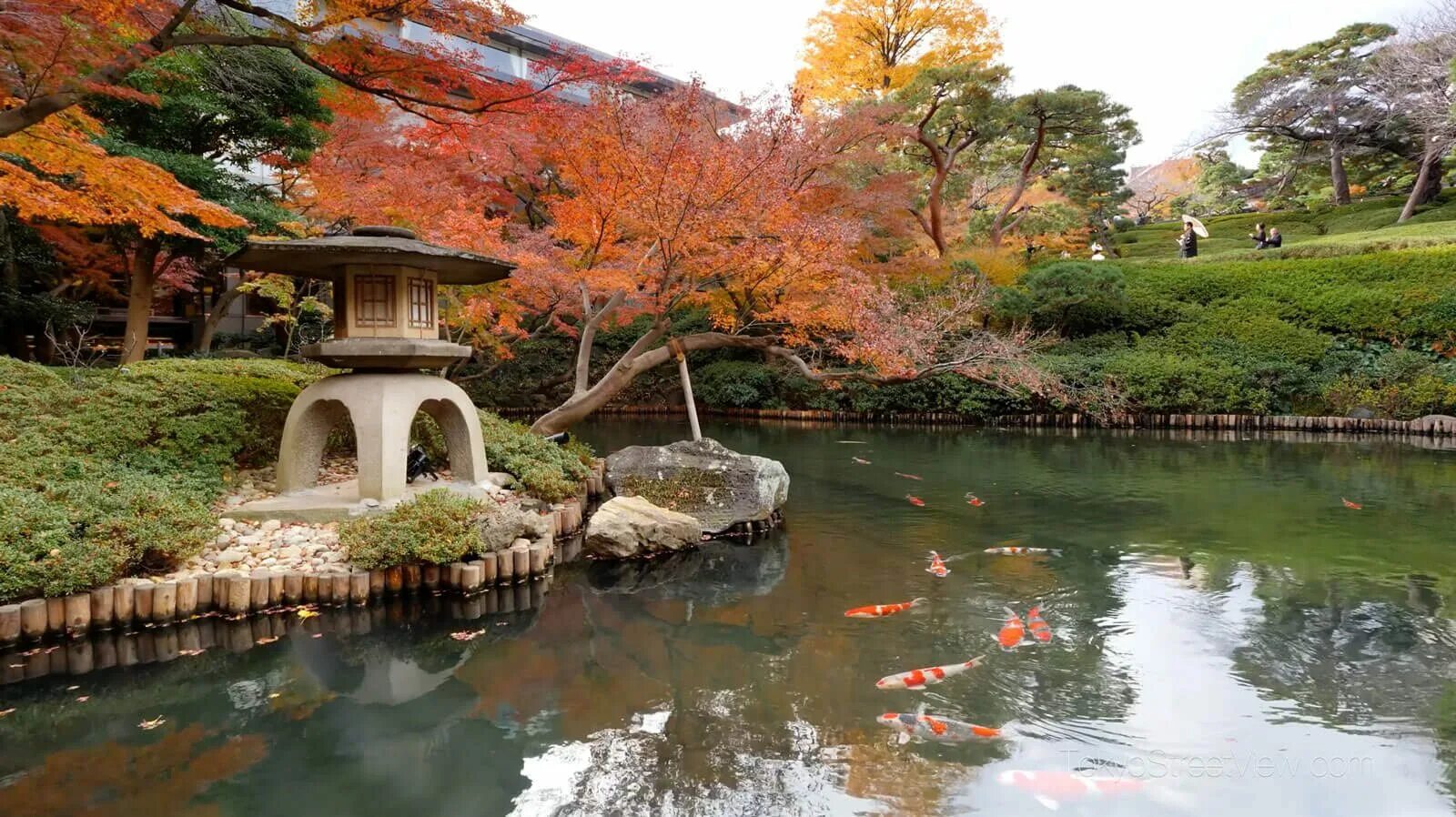 Сад Хаппо-эн в Японии. Сад Хаппоен в Токио. Прогулочный сад Хаппо-эн в Токио. Парк Рикугиен, Токио, Япония. Японский парк сайт