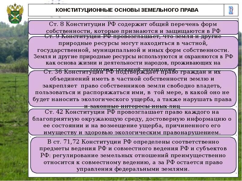 Земельные вопросы рф. Конституционные основы земельного законодательства. Земельное право таблица. Принципы земельного законодательства таблица.