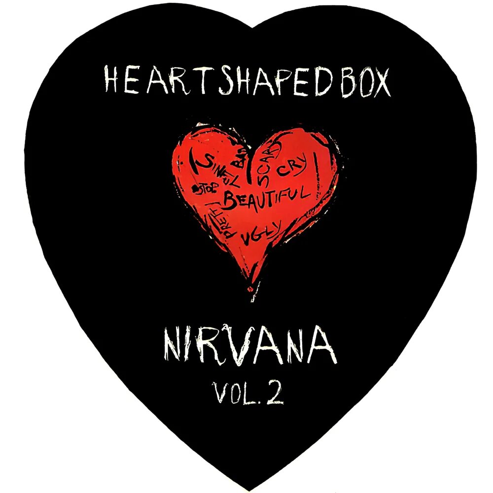 Nirvana box. Нирвана shaped box. шкатулка в форме сердца нирвана. nirvana heart-shaped box. heart box nirvana.