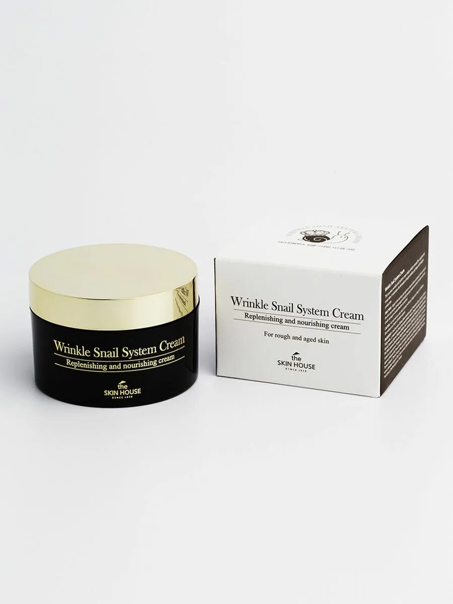 Wrinkle Snail System Cream. Крем the Skin House Wrinkle Snail System 50 мл 50 мл. Антивозрастной крем на основе муцина улитки "Wrinkle Snail System", 50мл, the Skin House. 8809080822494. Морщины улитка