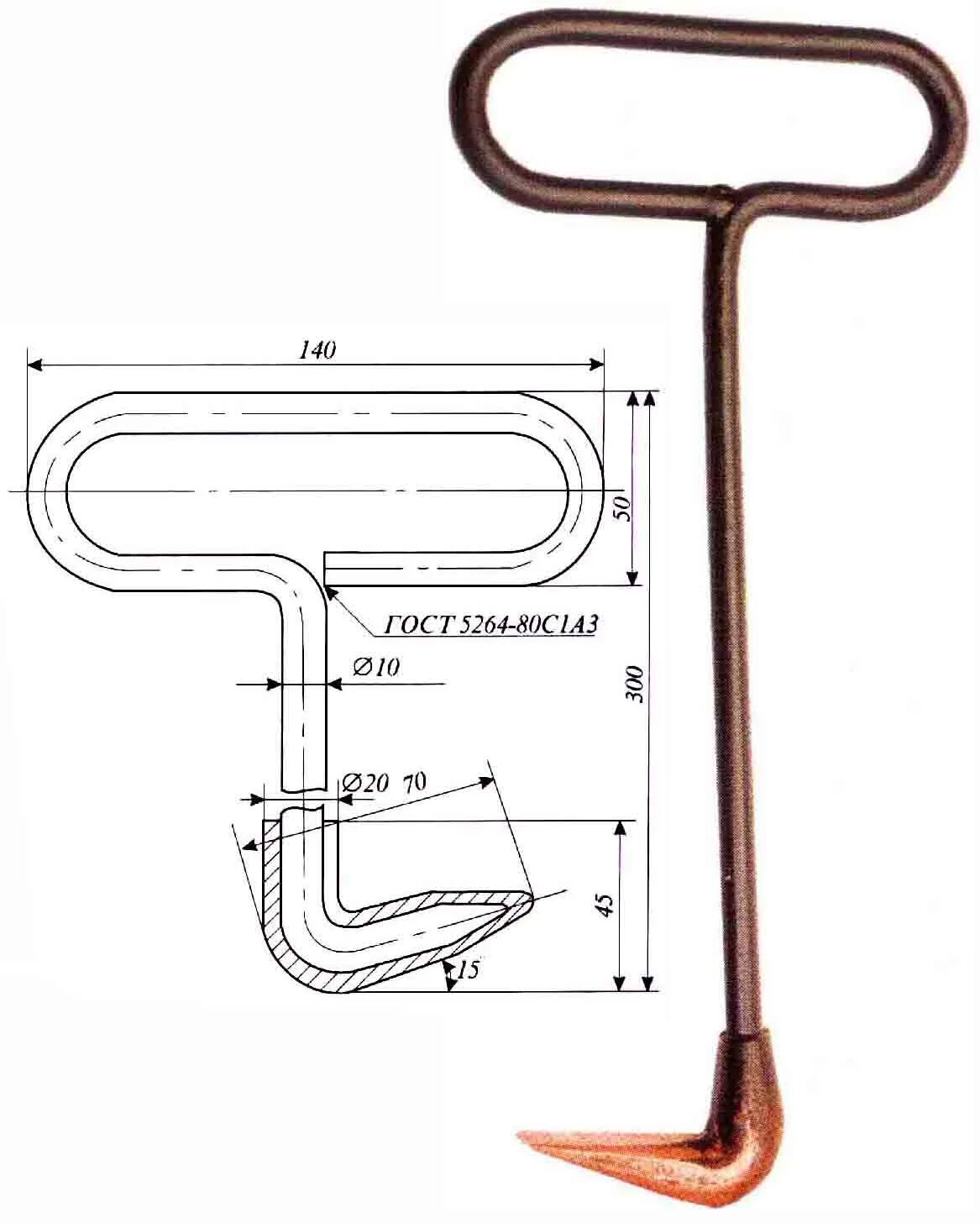 крюк для открывания люков колодцев reed mh30 02302. крюк для открывания люков. крюк для открывания люков колодцев reed mh30 02302. крюк для открывания люков колодцев кнм-1-900 или эквивалент. крюк для открывания люков колодцев reed mh 3002302.