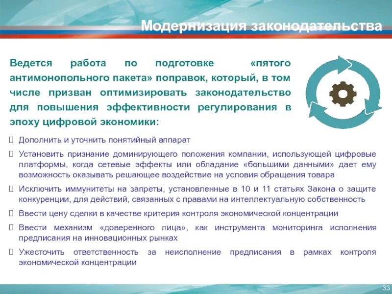 Оптимизация законодательства