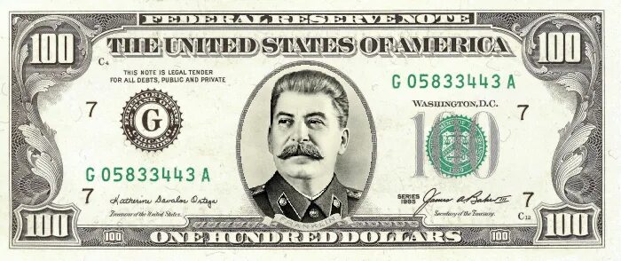Купюра с изображением Сталина. Доллар прикол. Сталин и доллар. Банкнота с портретом Сталина. 3 доллара в рублях 2024