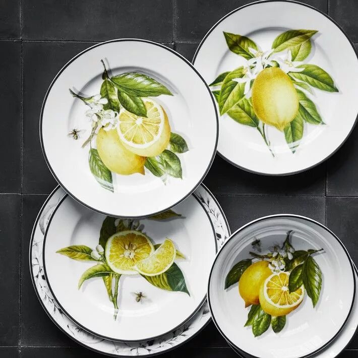 Тарелки с лимонами. Посуда Мейер лимон. Лимон на тарелке. Керамические тарелки с лимонами. Столовая посуда с лимонами.