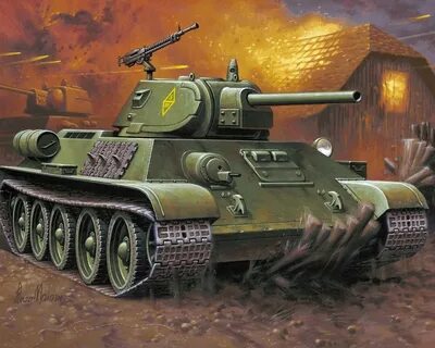 Нарисовать советские танки