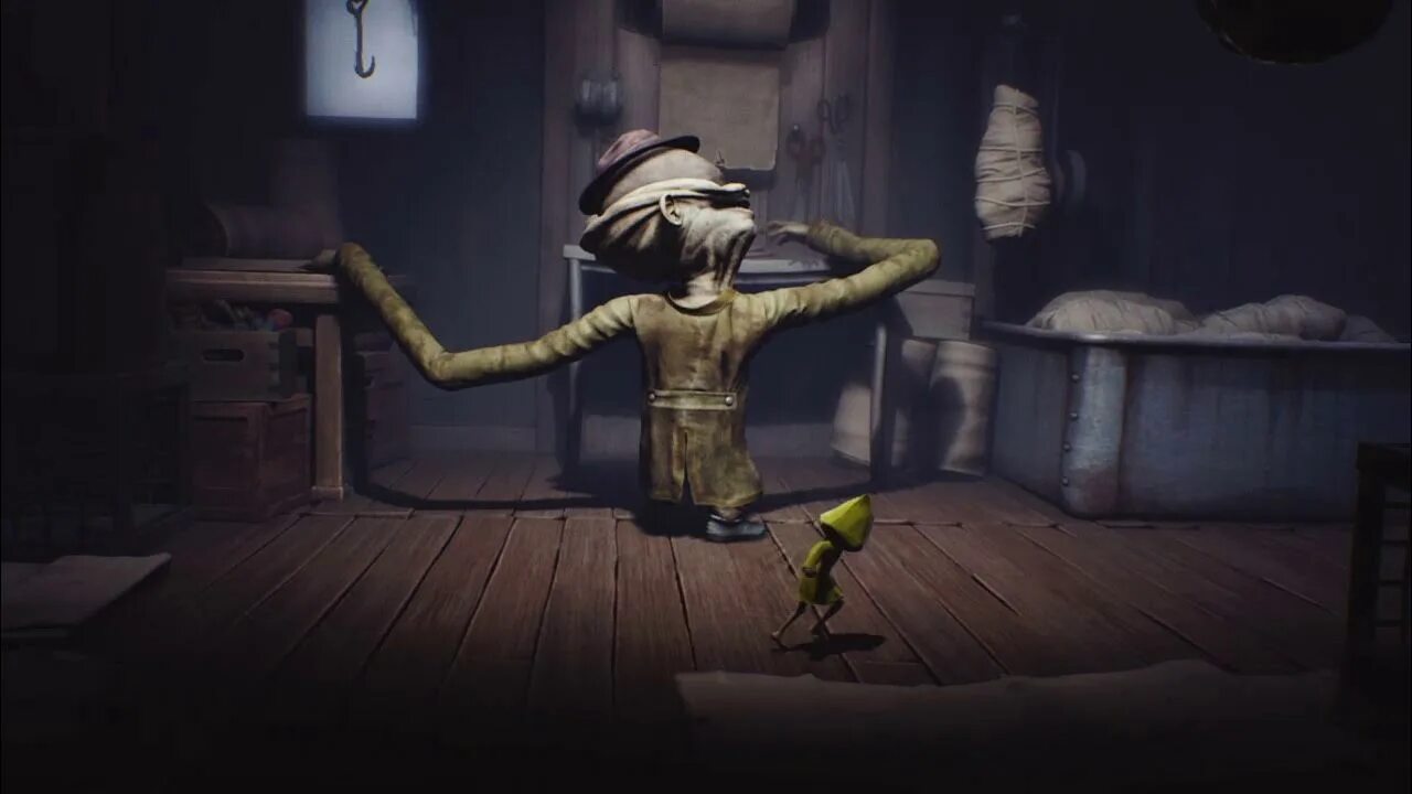 Little Nightmares сторож. Слепой уборщик little Nightmares. Слепой сторож little Nightmares. Желтый капюшон игра