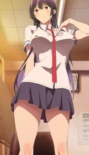 Takamine points out her lack of bra to Shirota