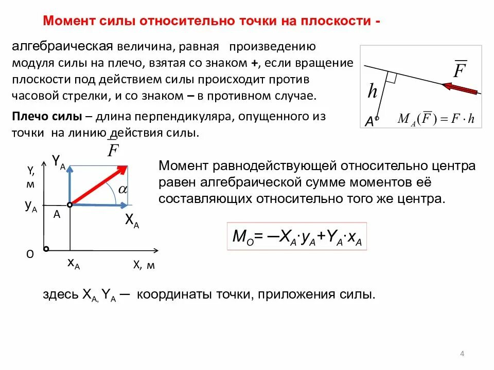 Проекции моментов. Задачи по технической механике момент силы относительно точки. Проекция силы на ось техническая механика. Алгебраический момент силы относительно точки плоскости.. Момент силы относительно точки техническая механика задачи.