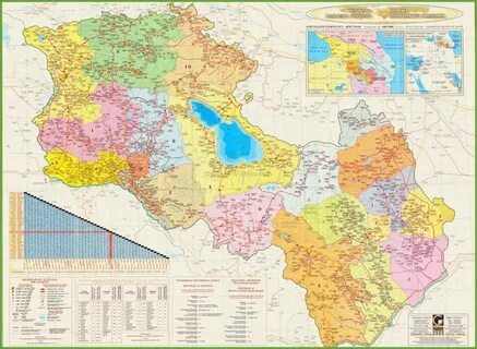 Карта армении с городами