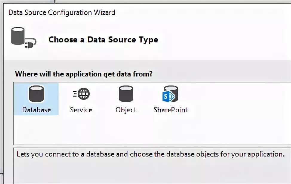 Как запустить мастер настройки tableadapter Visual Studio. Мастер настройки ТД Wizard/Run Wizard.. Source configuration