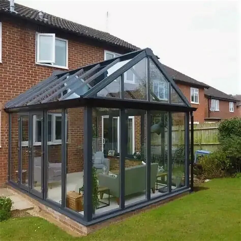 Custom Free Standing Outdoor Garden Sunroom 4 Season Solarium Veranda Aluminum S