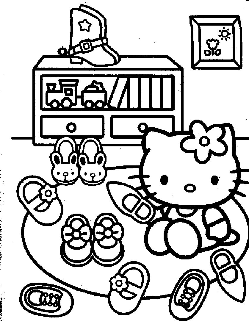 Hello Kitty Family Coloring Pages Hello kitty colouring pages, Hello kitty color