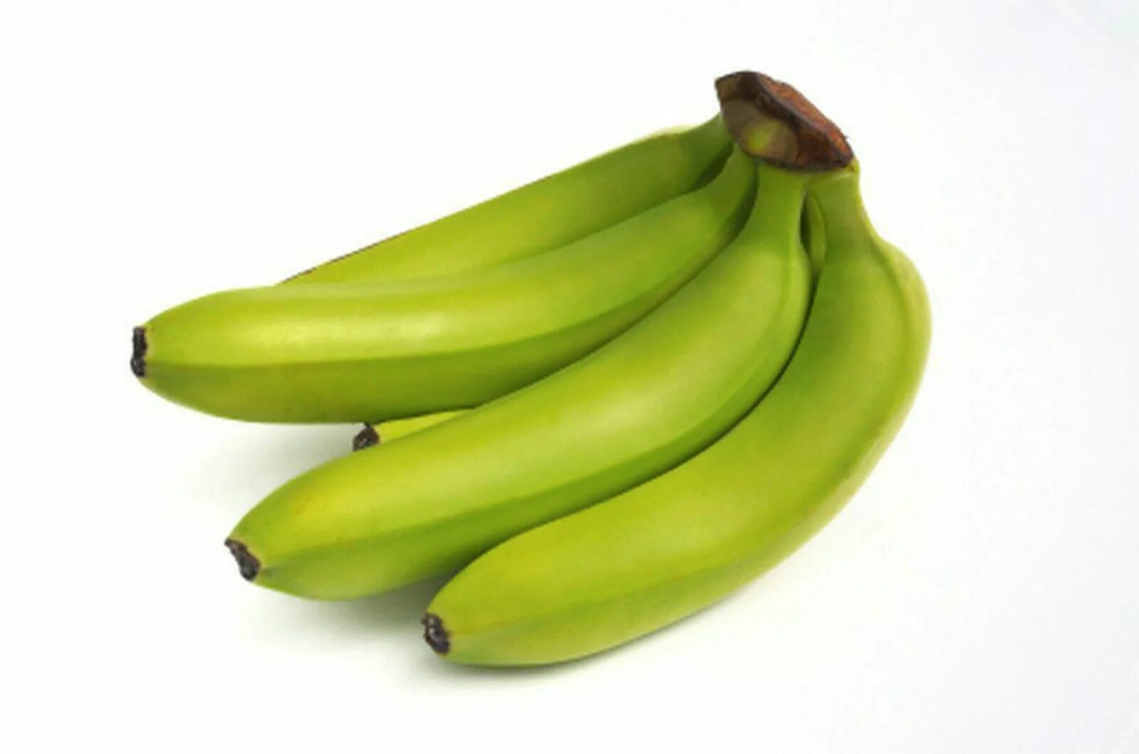 Кавендиш банан. Зеленые бананы. Зеленый банан на прозрачном фоне. Зеленый банан на белом фоне.