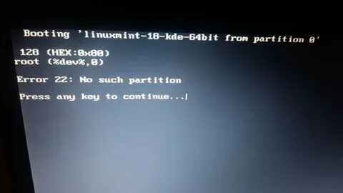 Не загружается linux