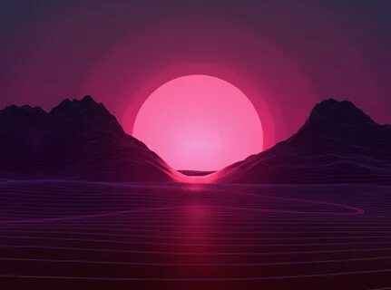 Pink sun