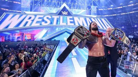 Roman Reigns at Wrestlemania in April 2022. 