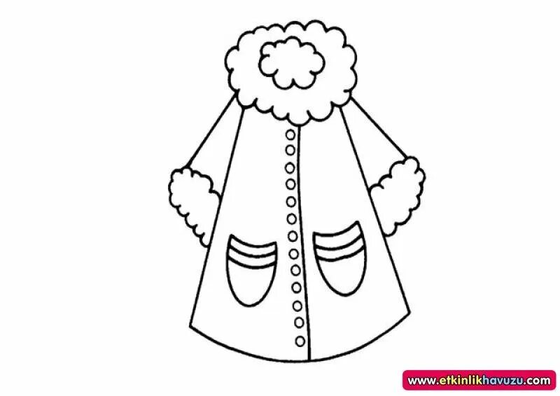 Зимняя одежда раскраска для малышей. Шаблон шубки. Шубка раскраска для детей. Шуба раскраска для детей. Раскраска детям детская шубка.