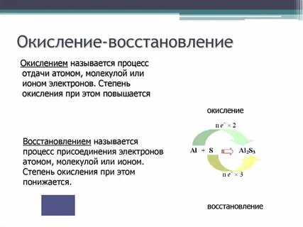 Определение процесс окисления