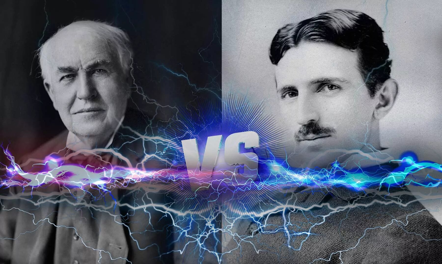 Тесла vs Эдисон. Nikola Tesla vs Thomas Edison.
