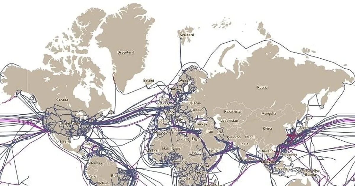 Кабели интернета в мире. Трансатлантический кабель карта. Карта трансатлантических кабелей связи. Трансокеанические подводные кабели связи карта. Трансатлантический кабель интернет карта.
