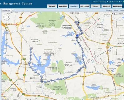 Карта gps трекеров