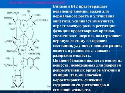 В 12 витамин схема