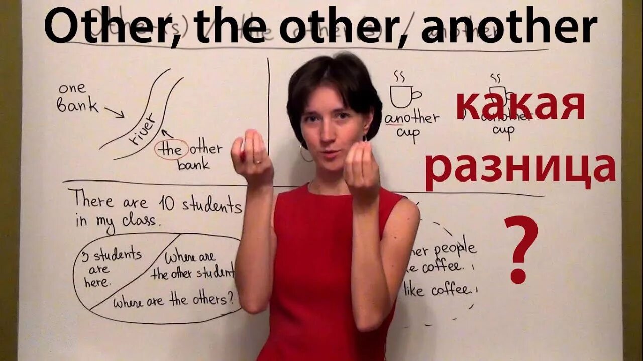 One of them and another one. Other another разница. Other others разница. Other the other another others the others правило. Английский язык other another.