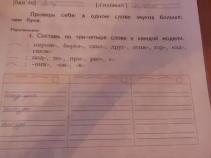 Слова четвертого урока