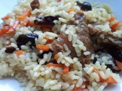 Плов с сухофруктами в мультиварке
